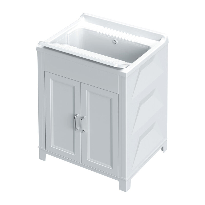 KIT LAVATOIO RESINA ANTIACIDO 60X50 CM BIANCO- 1,0 pz