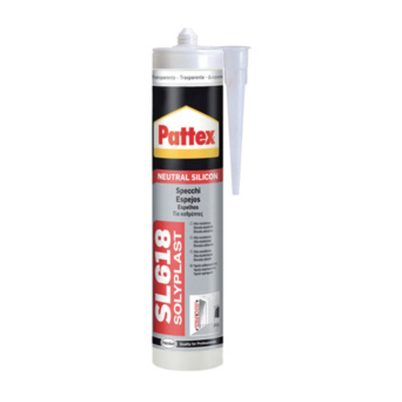 PATTEX SILICONE SPECCHI SL618 TRASPAR 300 ML CART- HENKEL ITALIA- 1,0 pz