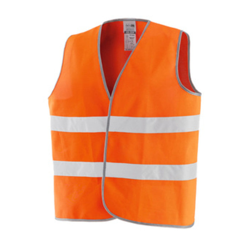 GILET ALTA VISIBILITA ARANCIO OMOLOGATO- 1,0 pz