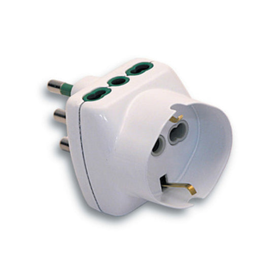 FME 87.240 BL ADATTATATORE 16A 2P+T 2 BIPAS SCHUKO- FANTON- 1,0 pz