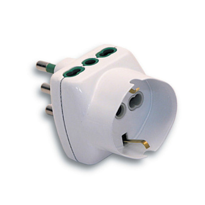 FME 87.240 BL ADATTATATORE 16A 2P+T 2 BIPAS SCHUKO- FANTON- 1,0 pz