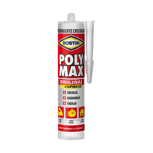 BOSTIK POLYMAX CRISTAL EXPRESS 300 G CARTUCCIA- 1,0 pz
