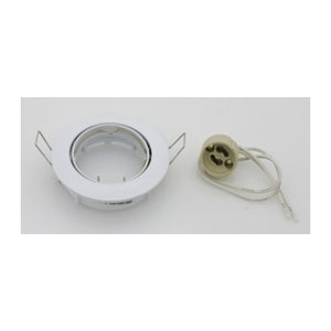 FARETTO INCASSO FISSO P/LED GU10 BIANCO- 5,0 pz