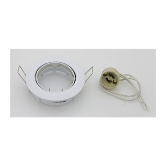 FARETTO INCASSO FISSO P/LED GU10 BIANCO- 5,0 pz