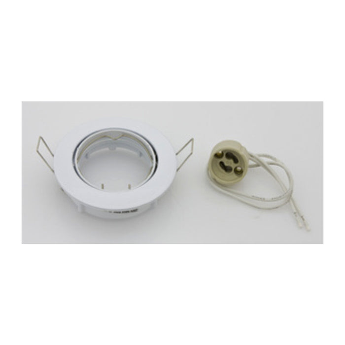 FARETTO INCASSO FISSO P/LED GU10 BIANCO- 5,0 pz