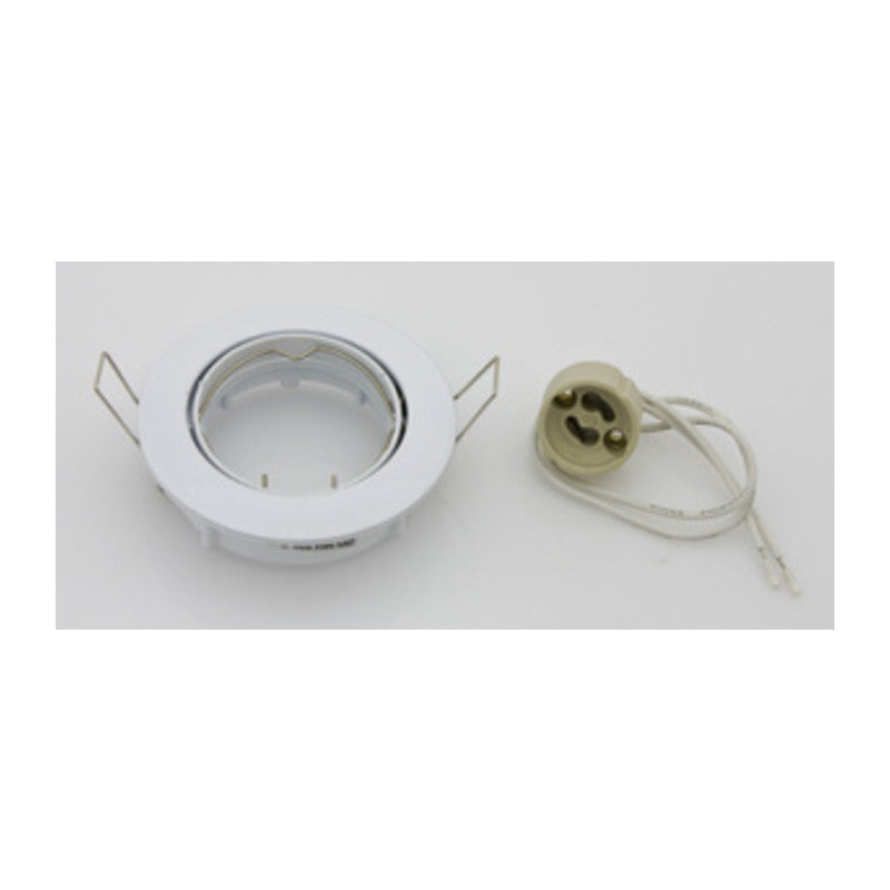 FARETTO INCASSO FISSO P/LED GU10 BIANCO- 5,0 pz