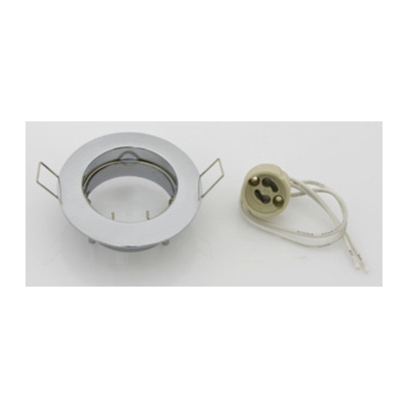 FARETTO INCASSO FISSO P/LED GU10 CROMO- 10,0 pz