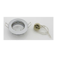 FARETTO INCASSO FISSO P/LED GU10 CROMO- 10,0 pz