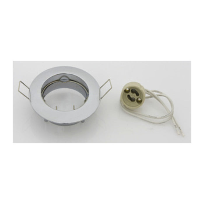FARETTO INCASSO FISSO P/LED GU10 CROMO- 10,0 pz