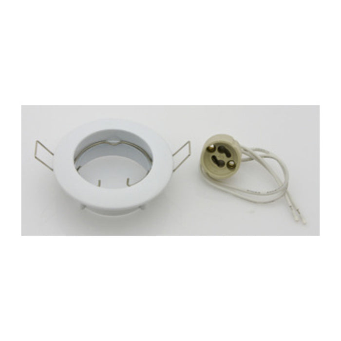 FARETTO INCASSO ORIENTAB P/LED GU10 BIANCO- 10,0 pz