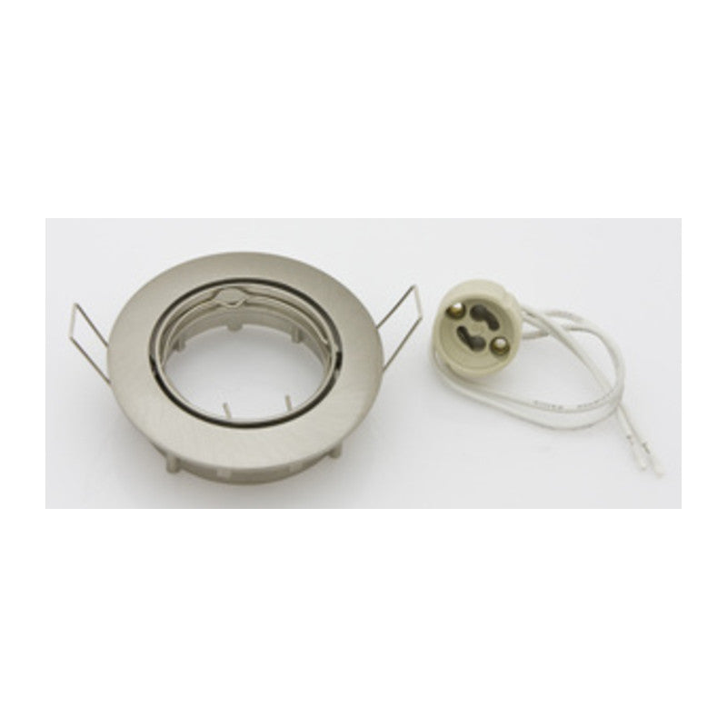 FARETTO INCASSO ORIENTAB P/LED GU10 NIKEL SAT- 10,0 pz