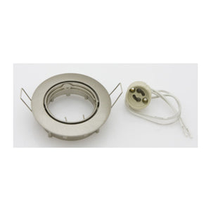 FARETTO INCASSO ORIENTAB P/LED GU10 NIKEL SAT- 10,0 pz