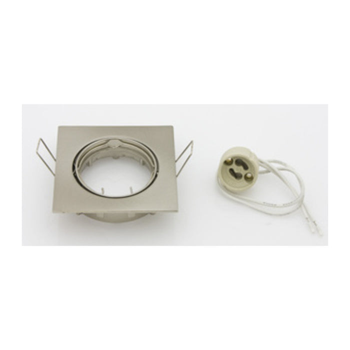 FARETTO QUADRATO INCAS ORIENTAB LED GU10 NIK SAT- 1,0 pz