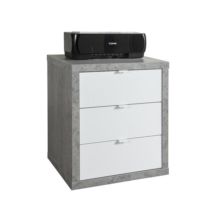 PRATICO CASSETTIERA 45,2X55XH65,5 CM CEMENTO- COMPOSAD- 1,0 pz