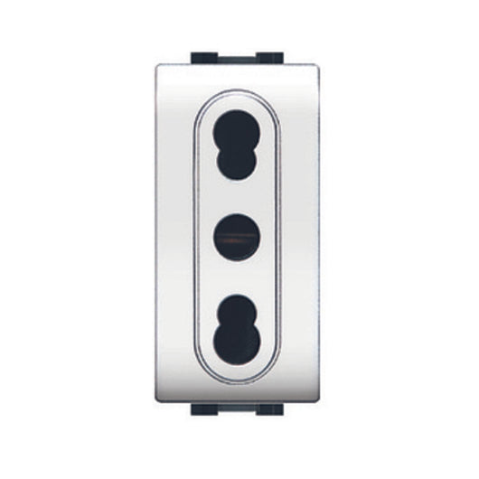 LIFE 4045 WH PRESA BIVALENTE BIANCO- ELETTROCANALI- 12,0 pz