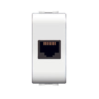 LIFE 4084 WH PRESA TELEFONICA RJ11 PLUG 6/4A BIANCO- ELETTROCANALI- 12,0 pz