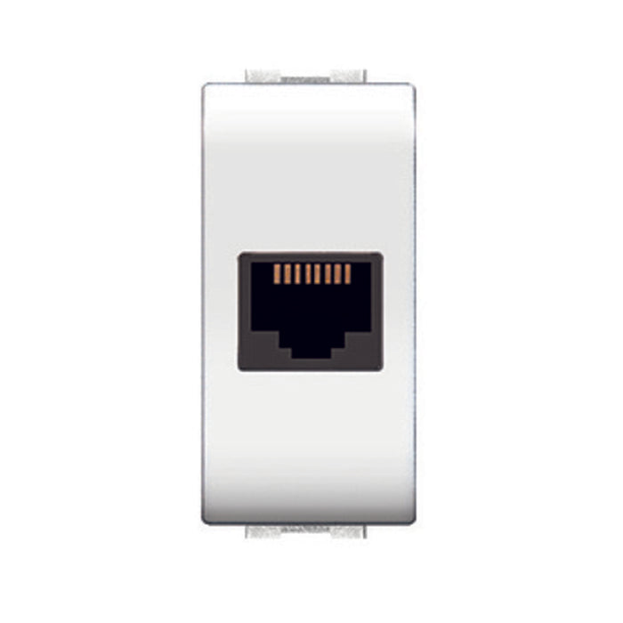 LIFE 4084 WH PRESA TELEFONICA RJ11 PLUG 6/4A BIANCO- ELETTROCANALI- 12,0 pz