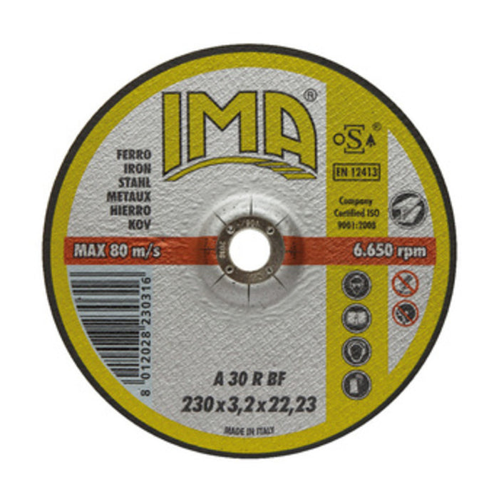 IMA DISCO P/FERRO D 230X3,2 MM- IMA- 50,0 pz