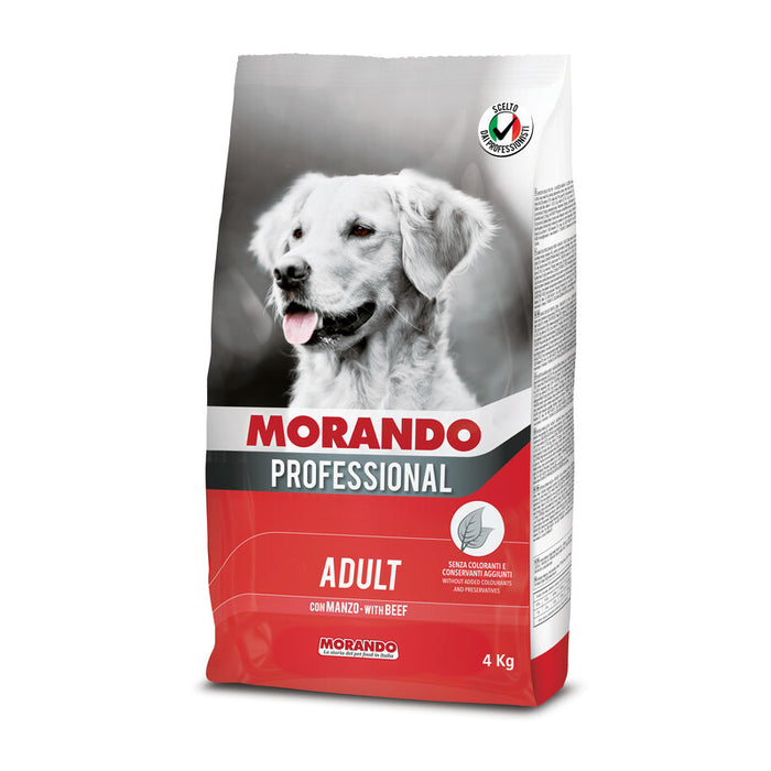 CIBO CANE MORANDO  4 KG ADULT MANZO- 1,0 pz