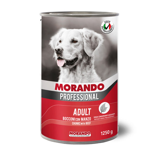 CIBO CANE MORANDO LATT 1250 G MANZO- 12,0 pz