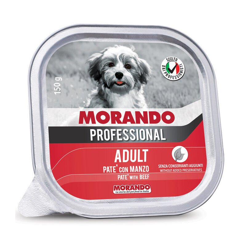 CIBO CANE MORANDO VSC 150 G PATE MANZO- 22,0 pz