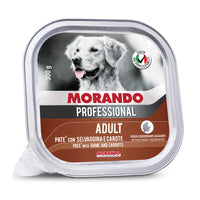 CIBO CANE MORANDO VSC 300 G PATE SELVAGG CAROTE- 18,0 pz