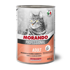 CIBO GATTO MORANDO LATT 405 G BOCCONC GAMB SALM- 24,0 pz