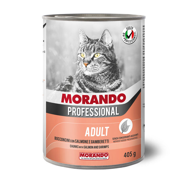 CIBO GATTO MORANDO LATT 405 G BOCCONC GAMB SALM- 24,0 pz