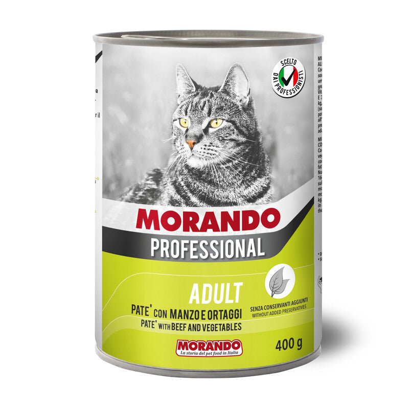 CIBO GATTO MORANDO LATT 400 G PAT MANZO ORTAGGI- 24,0 pz