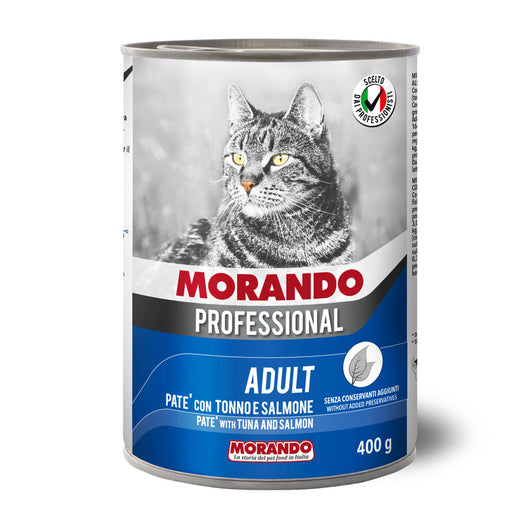 CIBO GATTO MORANDO LATT 400 G PAT TONNO SALMON- 24,0 pz