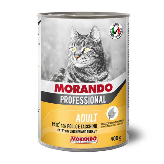 CIBO GATTO MORANDO LATT 400 G PAT POLLO TACCHIN- 24,0 pz
