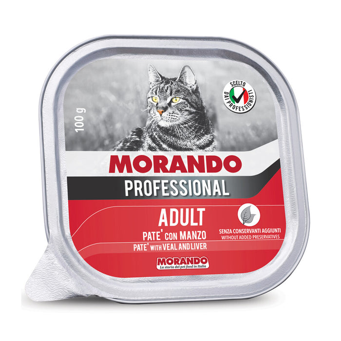 CIBO GATTO MORANDO VSC 100 G PATE MANZO- 32,0 pz