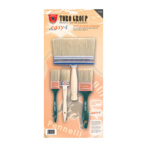 SET 4 PENNELLI SETOLA BIONDA EASY4   S/550- 1,0 confezione