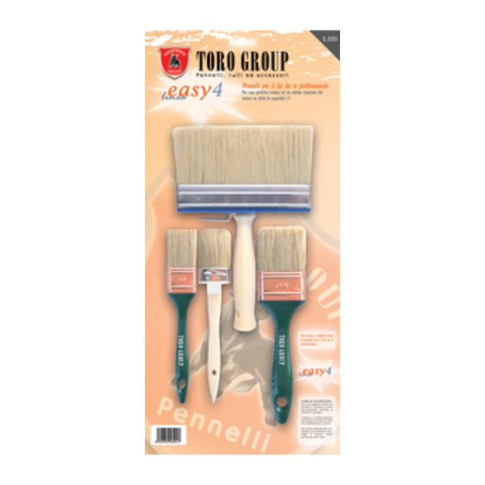 SET 4 PENNELLI SETOLA BIONDA EASY4   S/550- 1,0 confezione