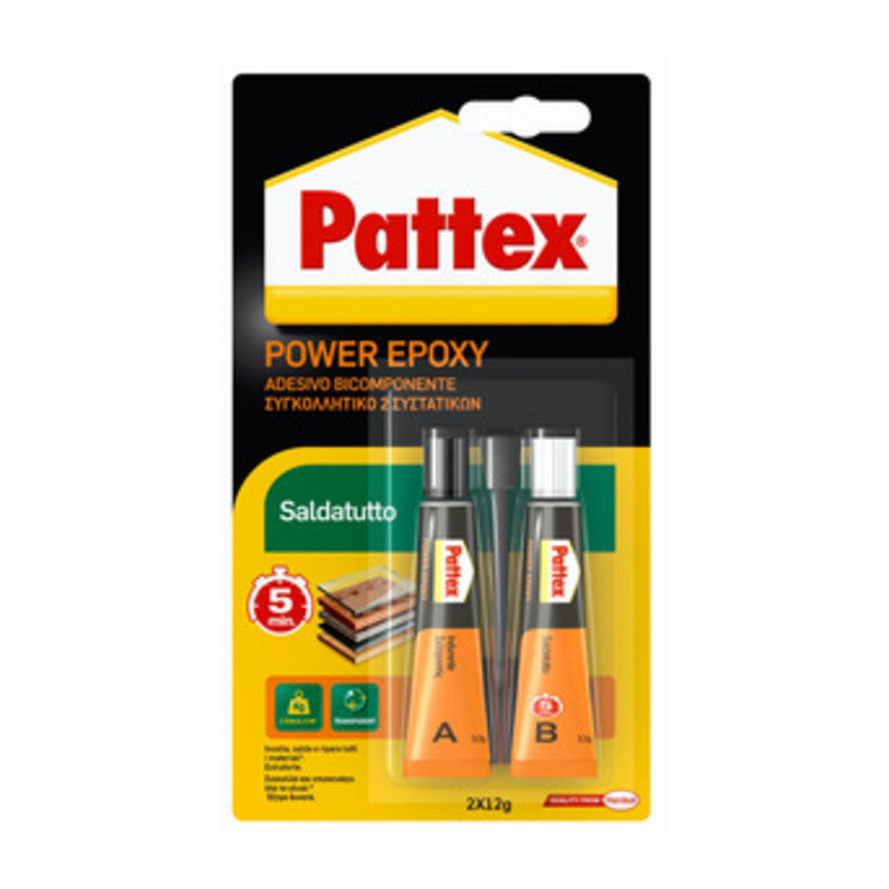 PATTEX POWER EPOXY SALDATUTTO BICOMPONENTE 24 G- HENKEL ITALIA- 6,0 pz