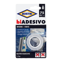 BOSTIK NASTRO BIADESIVO INTERNI 19MMX1,5M BLISTER- 6,0 pz