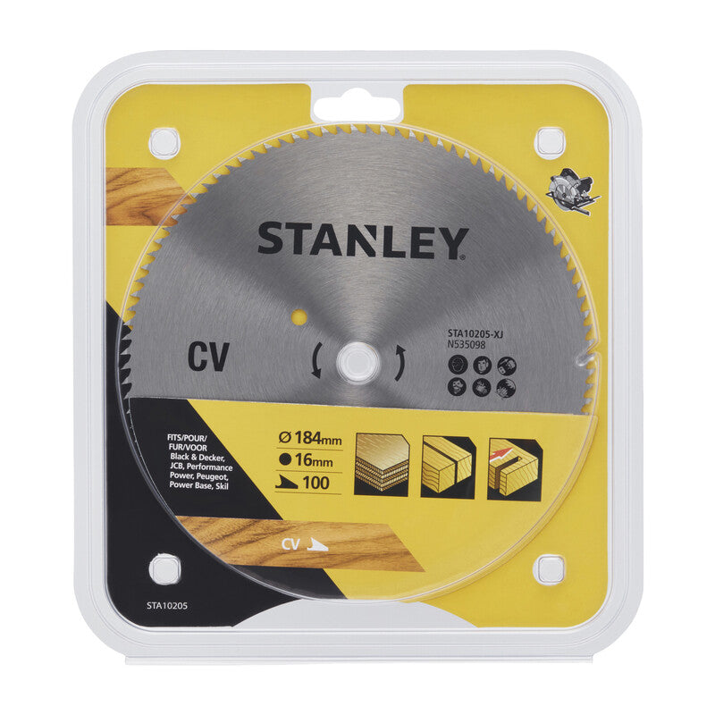 PIRANHA STANLEY STA10205 (X10205) LAMA CIRCOLARE CROM. MM.184- STANLEY- 1,0 pz