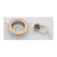 FARETTO INCASSO FISSO P/LED GU10 ORO- 10,0 pz