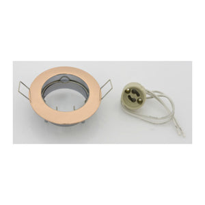 FARETTO INCASSO FISSO P/LED GU10 ORO- 10,0 pz