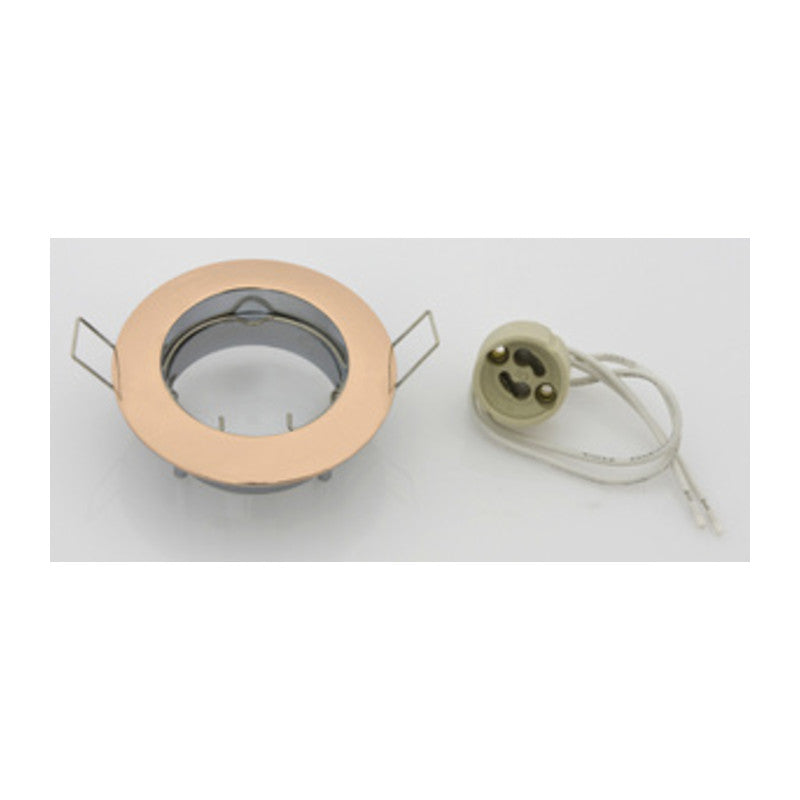 FARETTO INCASSO FISSO P/LED GU10 ORO- 10,0 pz