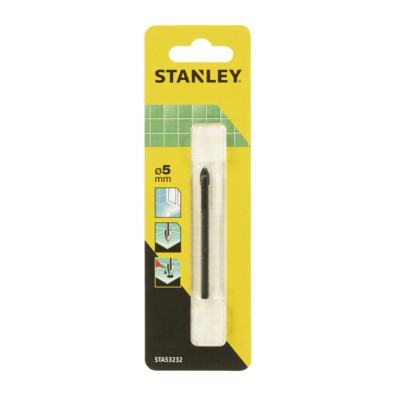 PIRANHA STANLEY STA53232 (X53232) PUNTA VETRO E CERAMICA 5 MM- STANLEY- 1,0 pz