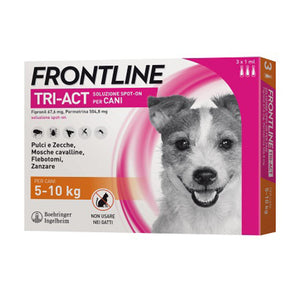 FRONTLINE TRI-ACT  5-10 KG 3 PIPETTE- FRONTLINE- 1,0 pz