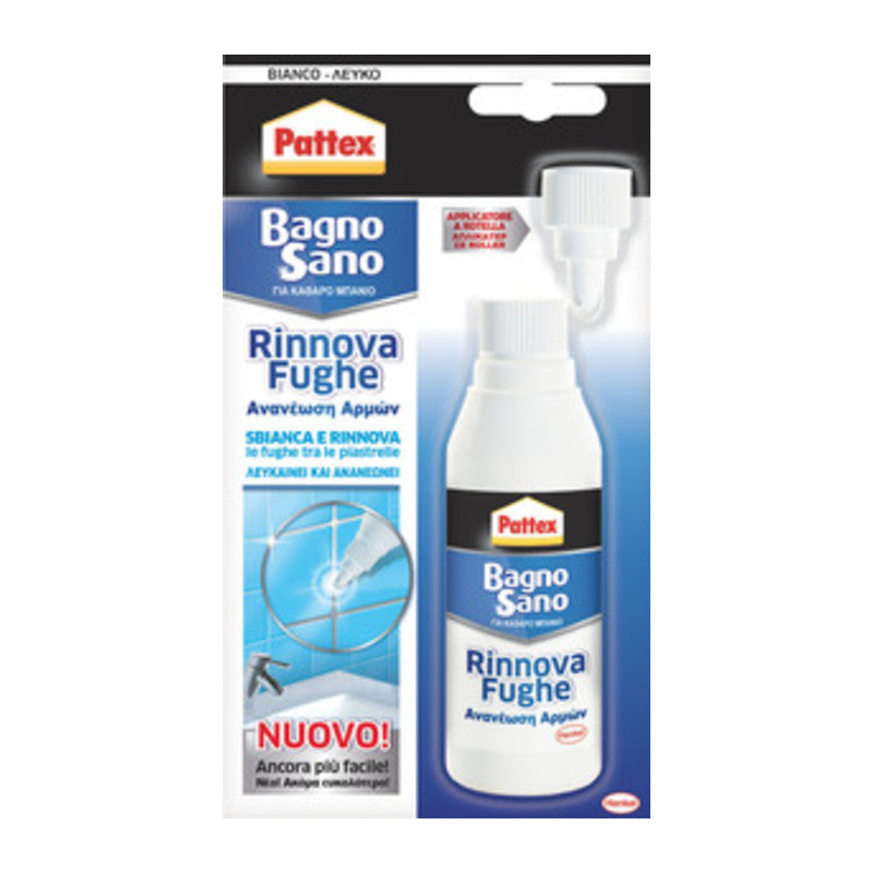 PATTEX BAGNO SANO RINNOVA FUGHE BIANCO 125 ML- HENKEL ITALIA- 12,0 pz