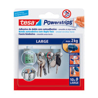 FASCIA BIADESIVA FORTE TESA POWERSTRIPS 10 PZ- TESA- 15,0 confezione