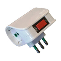 FME 87.310 ADATTATORE 10A 2P BIP SCH C/INTER SICUR- FANTON- 1,0 pz