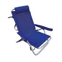 C SPIAGGINA RECLINABILE IN ALLUMINIO BLEU- 2,0 pz