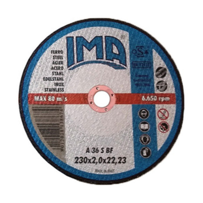 IMA DISCO P/FERRO PIANO D 230X2,0 MM CONF 5 PZ- IMA- 10,0 confezione