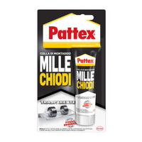 PATTEX MILLECHIODI FORTE PRESA TRASPARENTE 40 G BL- HENKEL ITALIA- 12,0 pz