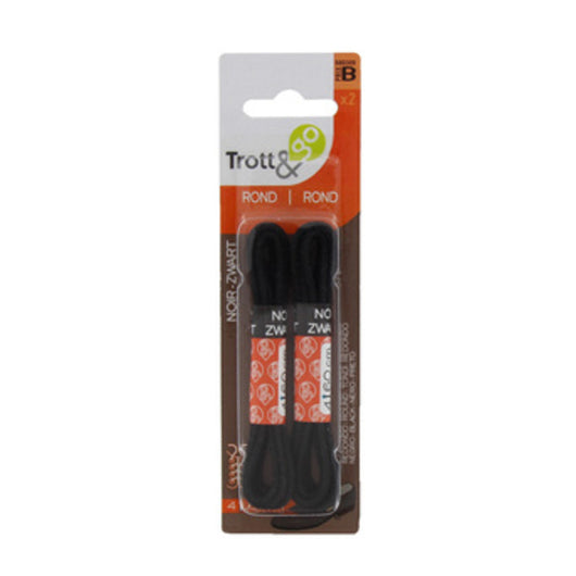 LACCI P/SCARPE TONDI 60 CM  2 PAIA NERO- GUBRA- 3,0 pz