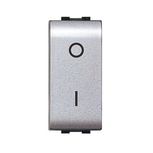 LIFE 4009 TEC INTERRUTTORE BIPOLARE ARGENTO SATIN- 12,0 pz